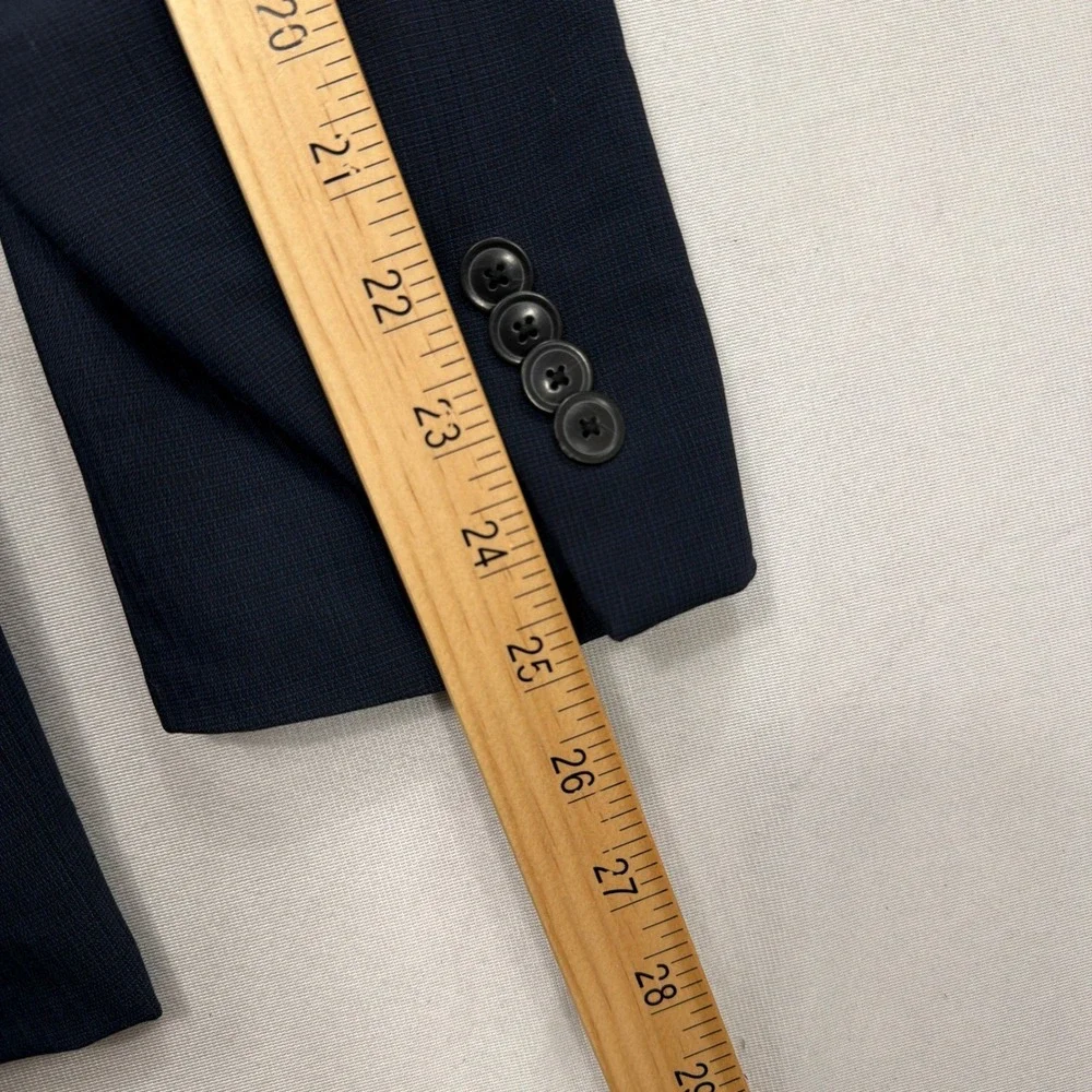 Joseph Abboud Suit Slim Fit Wool Blend 2-Button Navy Blue Mens 38R 32W